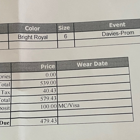 Mori Lee Prom Size 6 Like New - Picture 14 of 14